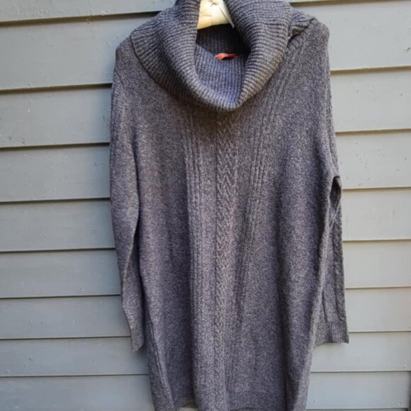 Modcloth Charcoal Gray Cowl Neck Sweater Dress size XL NWOT! - Picture 1 of 7